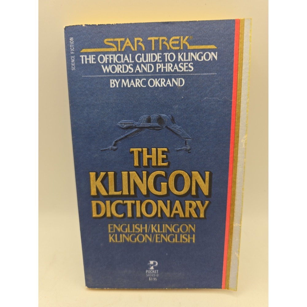 Star Trek The Klingon Dictionary English/Klingon Paperback by Marc Okrand